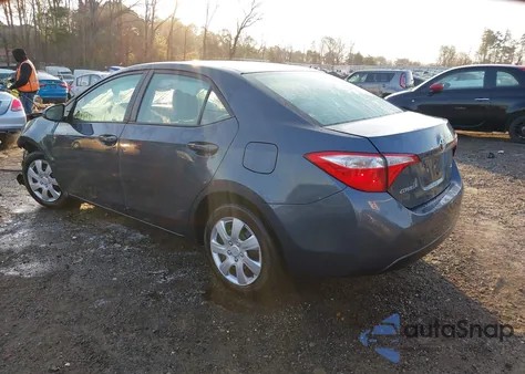 2014 Toyota Corolla Le from USA, damaged, VIN 2T1BURHE0EC033787